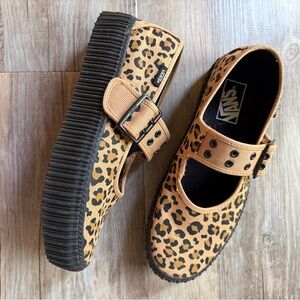 Vans Leopard Mary Jane creepers